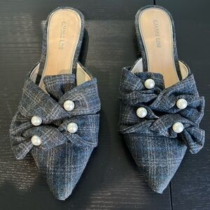 Gianni Bini pearl detail flats size 8